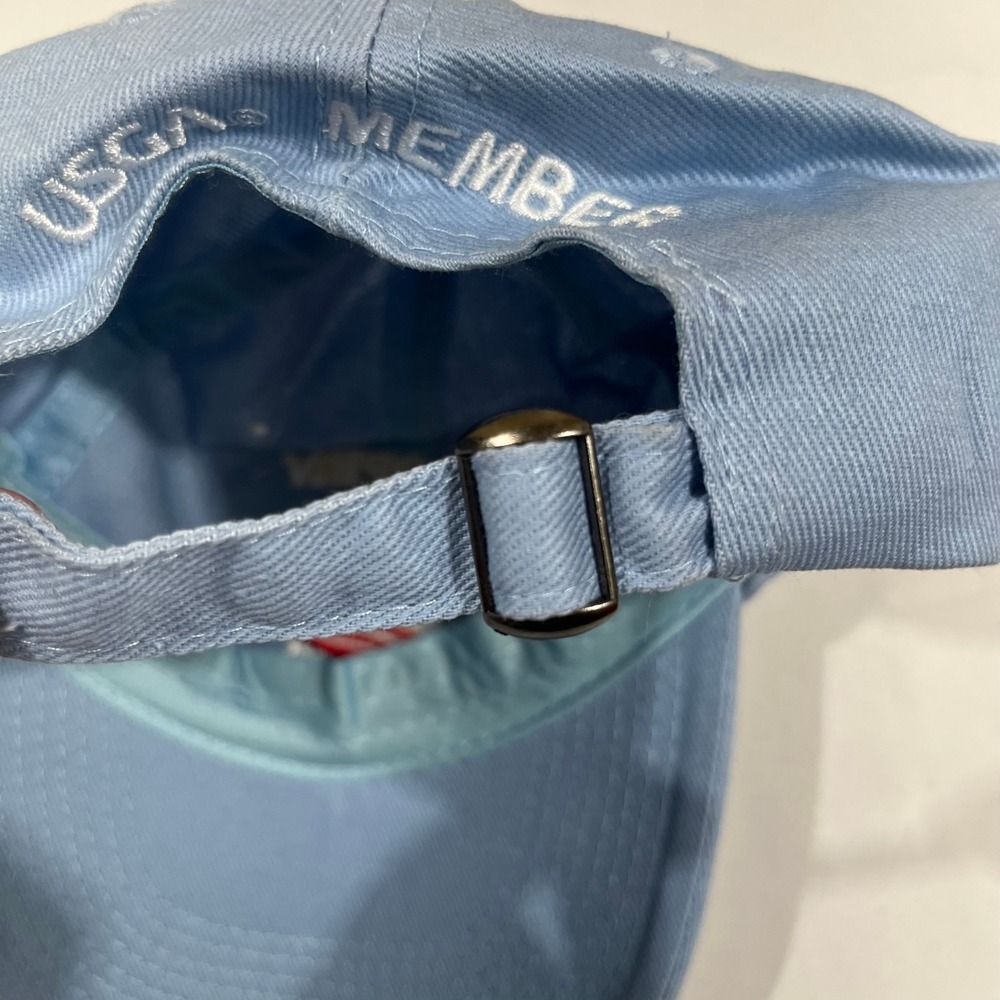 USGA Hat Baseball Cap Unisex OSFA Light Blue 2019 U.S. Open Pebble Beach Member - Picture 10 of 11
